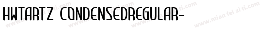 HWTArtz CondensedRegular字体转换